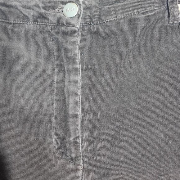 Tabi Anne Corduroy pants women's size 14 brown colour high-rise straight leg - Picture 9 of 15